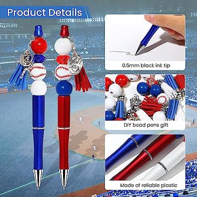 20pcs Diy Beaded Pens Rotating Plastic Beaded Ballpoint Pen Shaft For Diy  Pen Decoration Supplies O