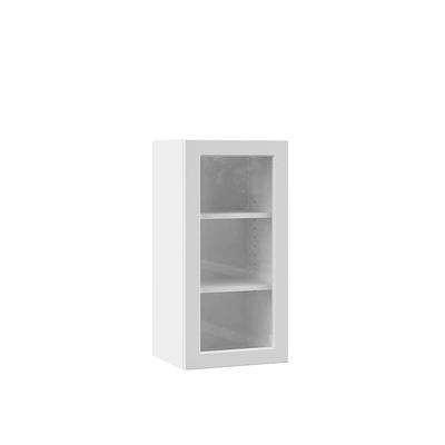 Hampton Bay Designer Series Melvern Assembled 36x30x12 in. Wall Open Shelf Kitchen Cabinet in White