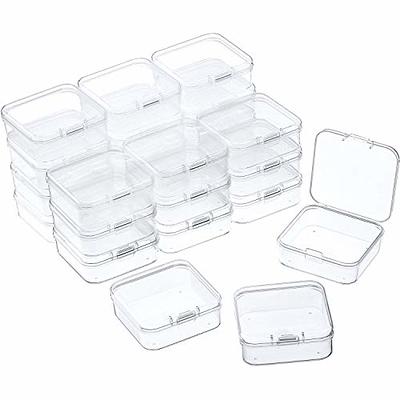 V-TOP 24 Pack Small Clear Plastic Storage Containers with Hinged Lids for  Organizing, Mini Beads Storage Containers Box for Jewelry, Hardware, Game  Pieces, Crafts,Tiny Beads and More Small Items - Yahoo Shopping