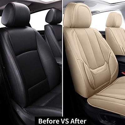  Coverado Car Seat Covers, Front Seat Cover, 2 Pack Waterproof Seat  Covers for Cars, Luxury Faux Leather Car Seat Cushions, Car Seats  Protectors, Black Car Seat Covers Universal Fit for Most