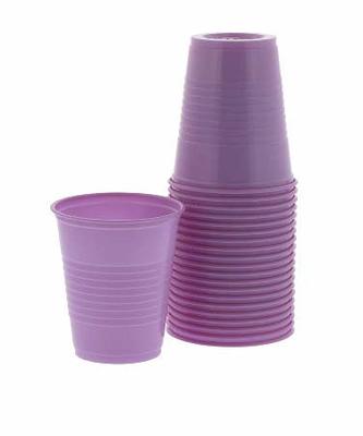 BRITEDENT Disposable Plastic Cups. Pack of 1000 Pink Plastic Containers 5  oz with Embossed Grip. Drinking Cups for Dental Offices, Hospitals, Home