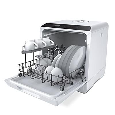 No Hookup Needed Portable Countertop Dishwasher, With 5-Liter Built-in Water  Tank Compact Dishwasher, 5 Programs, Dual Spray