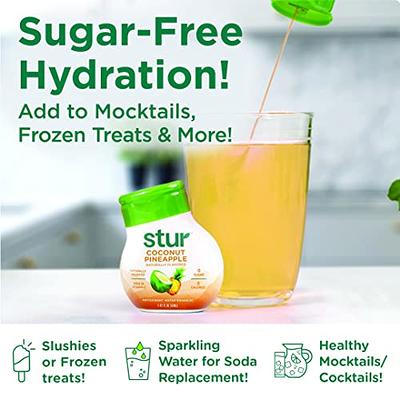 Stur Coconut Pineapple Antioxidant Water Enhancer 1.62 Fl Oz, Powdered  Drinks & Mixes