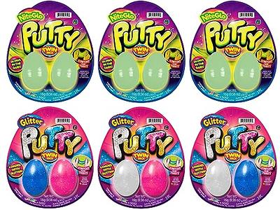 6 Pk Kids Party Favor Slime Glow In The Dark Noise Putty Goo Squeeze Non  Toxic