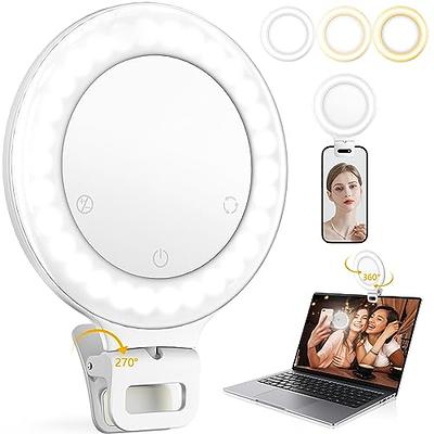 Insten 3 Mini Led Selfie Ring Light With Clip For Laptop Tablet Video,  Dimmable, 36 Beads, Battery Powered : Target