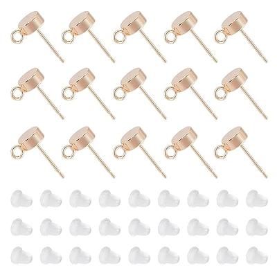 Plastic earring backs for stud earrings - 50pcs pack