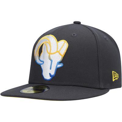 New Era Men's New Era Cream Los Angeles Rams Chrome Color Dim 59FIFTY  Fitted Hat