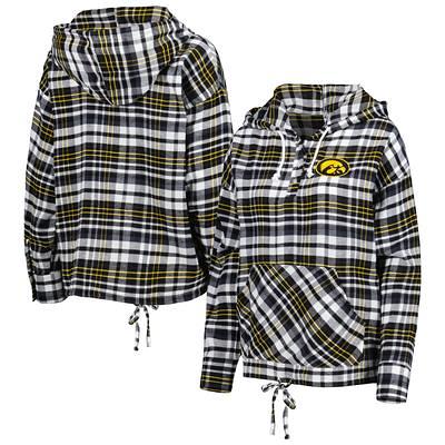 Women's Concepts Sport Black/Gold Iowa Hawkeyes Badge T-Shirt & Flannel  Pants Sleep Set