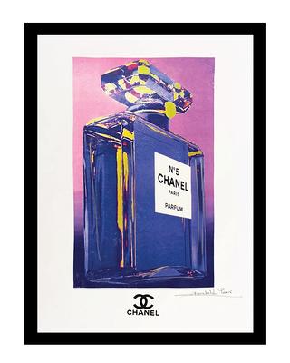 purple chanel pictures wall decor