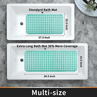 Ray Star Bathtub Mat Non-Slip Shower Mats for Tub, 36inx17in Inch, Bath Mat  for Tub with Suction Cups and Drain Holes, Washable, Soft on Feet, Easy  Clean, Beige 