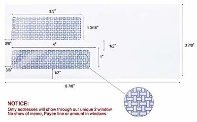 9 Double Window Security Envelopes, HERKKA No.9 Double Window Business  Envelopes Designed for Quickbooks Invoices and Business Statements - Number  9 Size 3 7/8 Inch X 8 7/8 Inch - 24 LB - 500 Pack - Yahoo Shopping