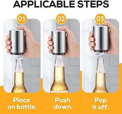 2-Pack Beer Bottle Openers,Water Bottle Opener Twist Off Caps