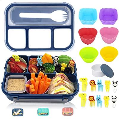 LOVINA Bento Boxes for Adults - 1100 ML Bento Lunch Box For Kids Childrens  With Spoon & Fork - Durable Perfect Size for On-the-Go Meal, BPA-Free and