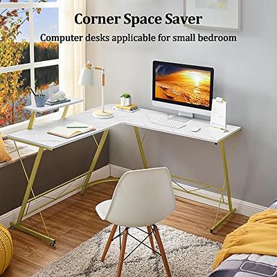  BANTI Small Computer Desk with Shelves 47 Inch, Home