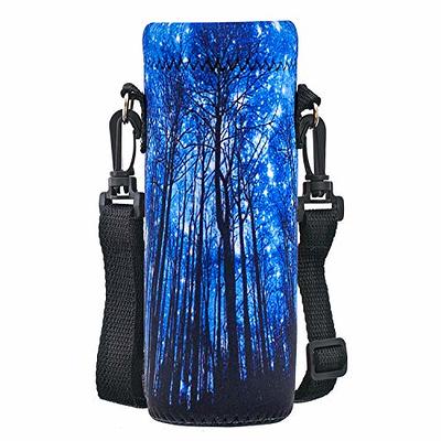 AUPET Water Bottle Sling Bag Sleeve Holder Carrier 25/32/40/64 oz,Insulated  Crossbody Water Bottle Case Cover Pouch with Strap and Pockets for