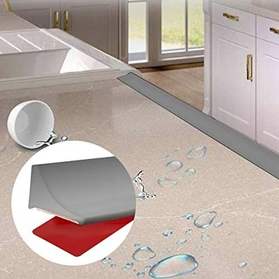 39 inches Shower Threshold Water Dam, Collapsible Silicone Waterproof Barrier  Kitchen Water Strip Dam Shower Guard for Dry And Wet Separation Caulk Seal  Strip Edge Trim - Yahoo Shopping