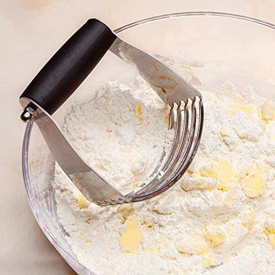 Kitchen Flour Bread Wood Handle Stainless Steel Cake Dough Scraper Cutter -  Yahoo Shopping