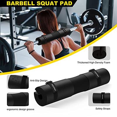 Fulynmen 8Pcs Barbell Pad Set, Hip Thrust Pad, Squat Pad, Gym Accessories  Essentials Women Equipment With Barbell Pad for Hip Thrust, 2 Ankle Straps  for Cable Machines,Resistance Bands for Working Out 