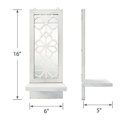 Paned Glass Wall Candle Sconce, Candle Holder