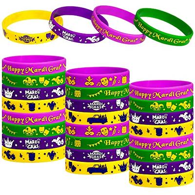 Mardi Gras Ribbon stripes perfect for party decor, gift wrap, cookies,  candy, sweet shops, party favors, headbands printed on 7/8 grosgrain