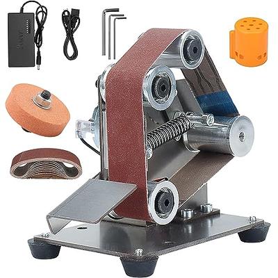 VEVOR 8 Inch Bench Grinder with 2 x28 Inch Belt Sander Combo, Bench Grinder  Sander with 2.5A Induction Motor for Metalworking Sharpening Grinding