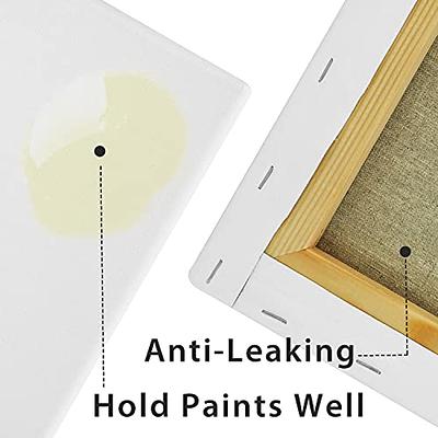 Painting Canvas Panels 8x10 inch 12 Pack, Flat Canvases for Painting 8oz  Triple Primed 100% Cotton Acid-Free Blank Art Paint Canvas Boards for  Acrylic Oil Watercolor Tempera Paints : : Home