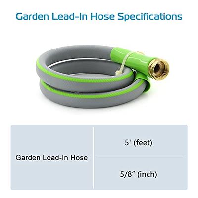  Atlantic Female to Female Heavy Duty Garden Hose 5/8 Inch x 3  Foot Blue Water Hose Short Connection Leader Hose (3FT Female-Female) :  Patio, Lawn & Garden