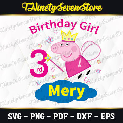 Peppa Pig 3 Birthday Girl Png, Girl Birthday Png, Peppa Pig - Inspire Uplift