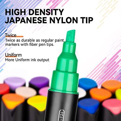 DEYONI 26 Colors Dual Tip Acrylic Paint Pens Markers,with Brush Tip and  Fine 1mm Tip,Paint Markers for Rock Painting, Ceramic, Wood, Plastic,  Scrapbooking,Card Making,DIY Crafts,art supplie - Yahoo Shopping