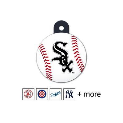 Quick-Tag Cleveland Indians MLB Personalized Engraved Pet ID Tag, 1 1/4 W  X 1 1/2 H