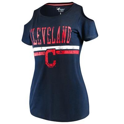 Cleveland Indians Pro Standard Red, White & Blue T-Shirt - White