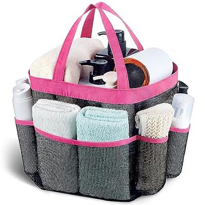 Temede Mesh Shower Caddy Tote, Large Shower Caddy Basket Portable, Quick  Dry Hanging Toiletry Bag, 8 Storage Pocket Bath Organizer for College Dorm