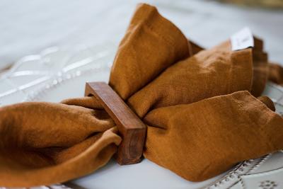 Natural Linen Fall Kitchen Napkin Set Of 2  Handmade Soft Rust Napkins  Decor Table Linens - Yahoo Shopping