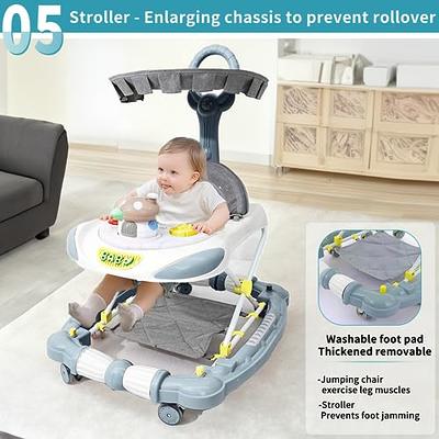 Baby Walkers with Wheel,Infant Walker for Babies with Adjustable  Height,Speed & Breathable Seat Cushion, Baby Walkers and Activity Center  for Boys