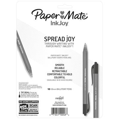 Paper Mate InkJoy 100ST Ballpoint Pens | Fine Point (0.7mm) | Black | 5  Count