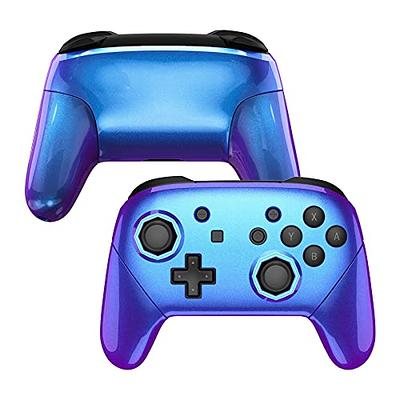 Glossy Blue Flame Front Shell With Touchpad For PS5 Controller