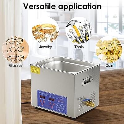 VEVOR Commercial Ultrasonic Cleaner 6L Professional Ultrasonic Cleaner  40kHz with Digital Timer&Heater 110V Excellent Cleaning Machine for Watch