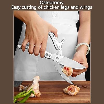 Heavy Duty Poultry Shears - A Must Have Kitchen Shears for Chicken and Meat  Cutting, Stainless Steel Handle Detachable Multifunctional Household  Scissors (Black) - Yahoo Shopping