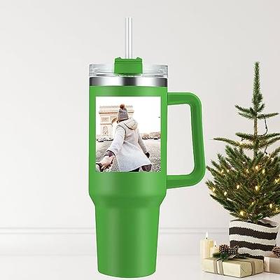 Custom Plastic Christmas Ornaments Cup with Straw 12 Oz