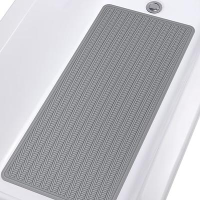 Webos Patented Non Slip Bathtub Mat Shower Mat Bath Mat Tub Mats with  Strong Suction Cups Soft Natural Rubber Bath Mat for Inside The tub