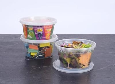 Plastic Food Storage Containers with Lids 25 oz - Meal Prep