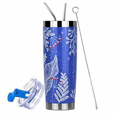 Alkerman 30 oz Stainless Steel Vacuum Insulated Tumbler with Lid and  Straw,Water Bottle keeps 24Hrs Cold/12Hrs Hot - Yahoo Shopping