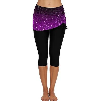 Yogalicious High Rise Squat Proof Criss Cross Ankle Leggings - Mauve Wine -  Small : Target