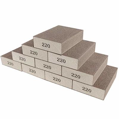 Aluminum Oxide Sanding Sponges - Fine Grade, 10 Pack