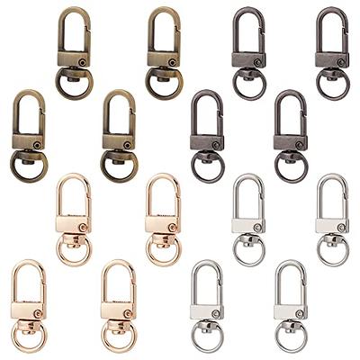 60pcs Swivel Clasps Lanyard Snap Hooks with Key Rings,Keychain