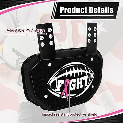 QWOS Football Back Plate - Rear Protector Lower Back Pads for Football Players - Backplate Shield with High Impact Foam Backing - Available in Youth