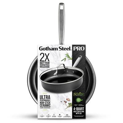 Gotham Steel Pro 2x Nonstick 15pc Hard Anodized Aluminum Ceramic