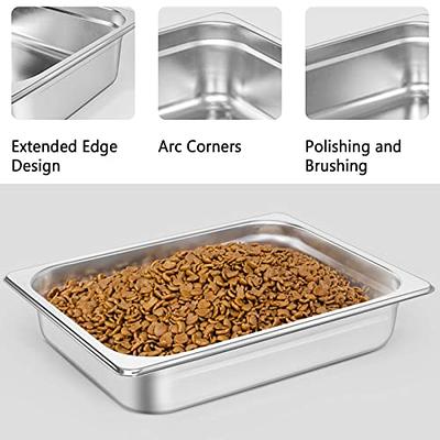 Shallow Stainless Steel Dog Bowls for Large Dogs, Perfect Food and Water  Bowls for Large, X-Large, and Huge Dogs (1.0 gallons/4 quarts) - Yahoo  Shopping