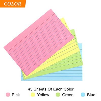 Ruled Index Cards Pastel Colored Index Flash Cards Note Cards for