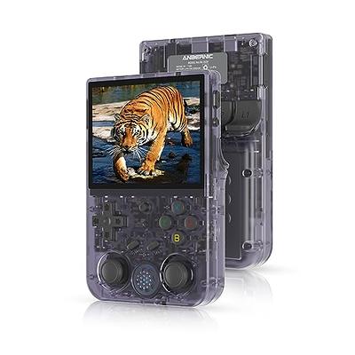  RG Nano Handheld Emulator Pocket Retro Handheld Game  Console,Built-in 64G TF Card 5405 Classic Games 1.54 Inch 60 Hz Refresh  Rate IPS Screen Supports Music,Clock Function (Retro Purple) : Toys 